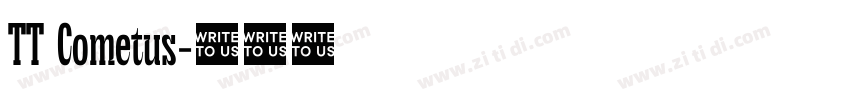 TT Cometus字体转换